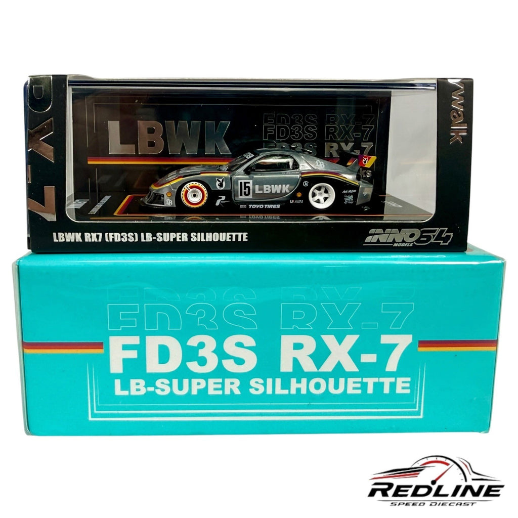 🎌🎌Inno64 Mazda RX7 (FD3S) LBWK LB-SUPER SILHOUETTE CHASE SEALED H3🎌🎌