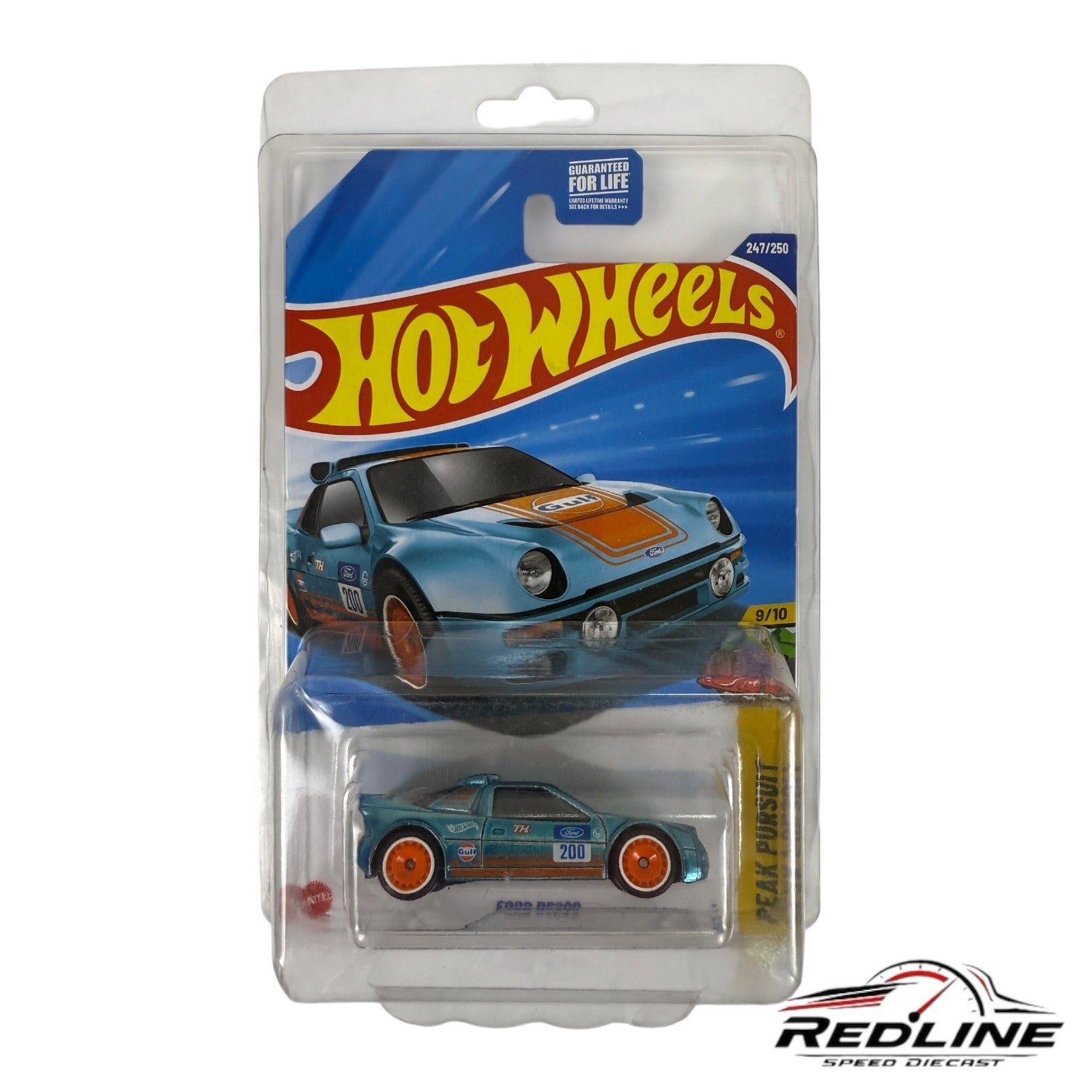 🔥🔥Hot Wheels Ford RS200 Super Treasure Hunt STH Peak Pursuit H9🔥🔥