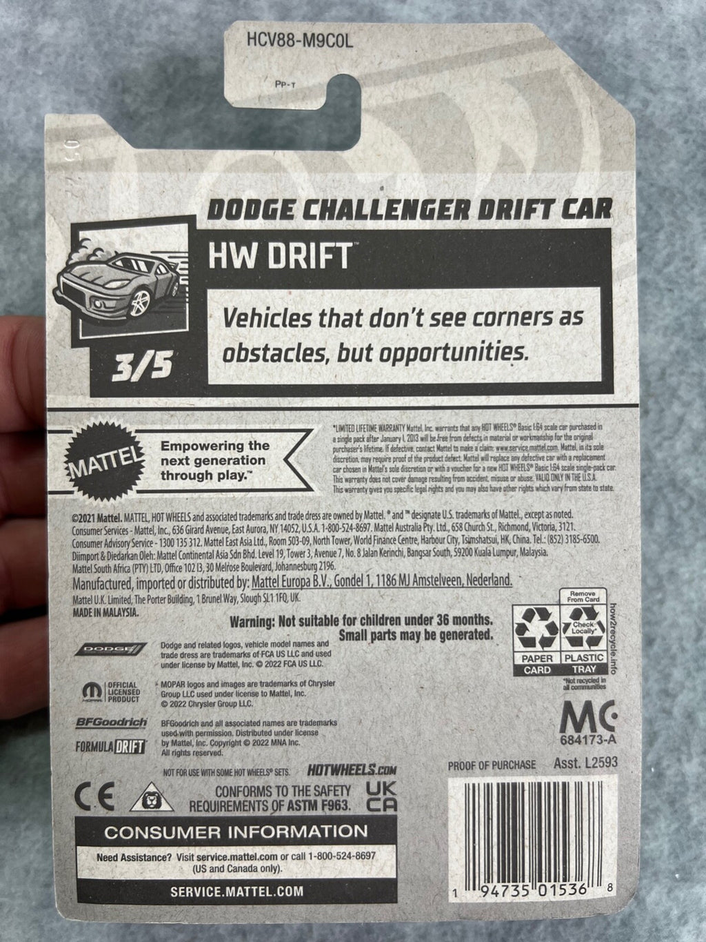 🏁🏁🏁Hot Wheels HW Drag Strip Dodge Challenger Drift Car 426 H24🏁🏁🏁