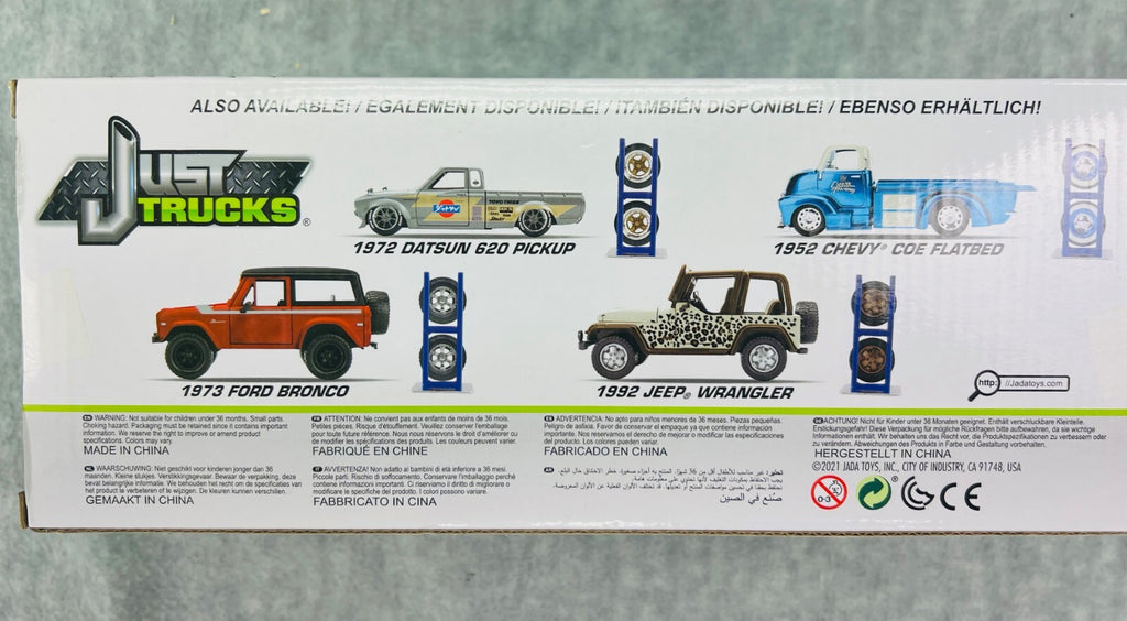 🇺🇸JADA Just Trucks '73 Ford Bronco Hard Top Red w/Extra Wheels 1/24th 🇺🇸