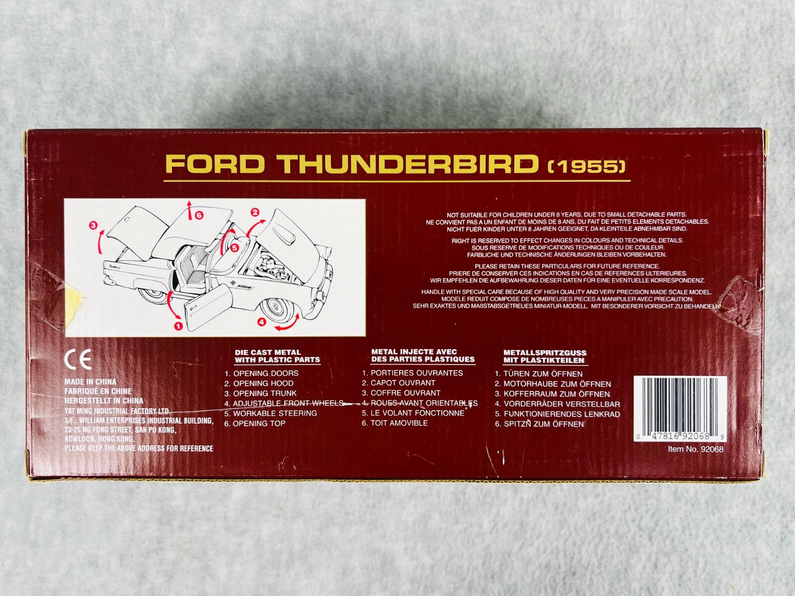 🇺🇸🇺🇸Road Legends 1955 Ford Thunderbird. 1:18 Scale New In Box🇺🇸🇺🇸