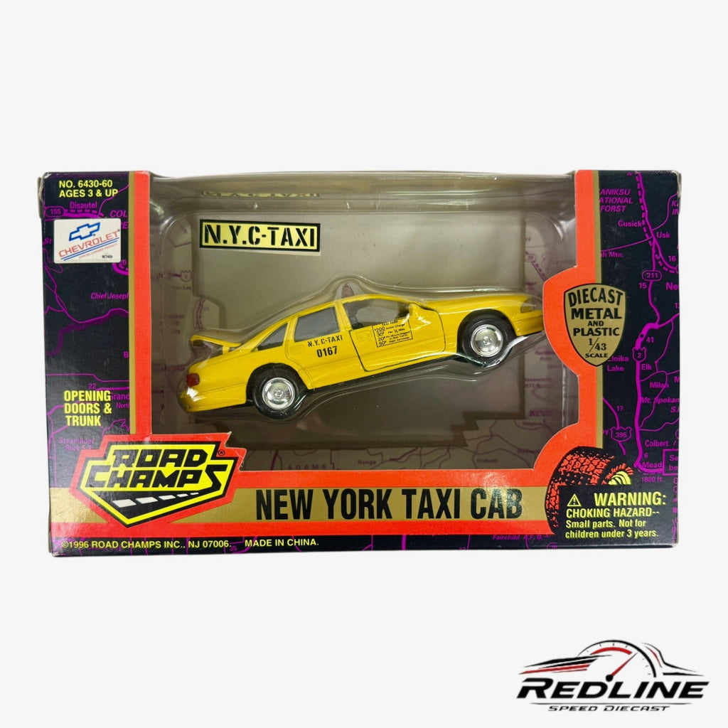 🇺🇸Road Champs Chevrolet New York Taxi Cab No. 6430-60 1:43 C2🇺🇸