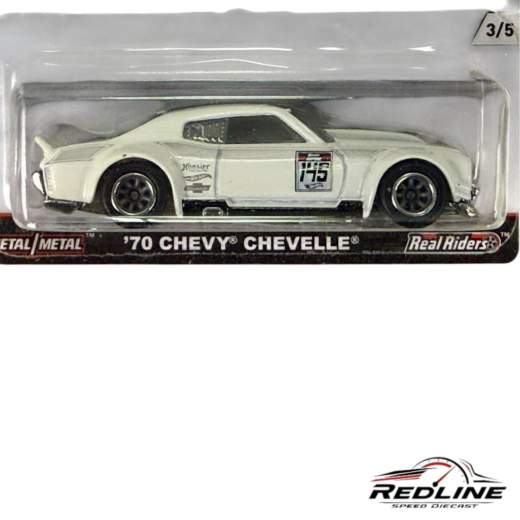 🇺🇸Hot Wheels Car Culture Track Day '70 Chevy Chevelle White H13🇺🇸