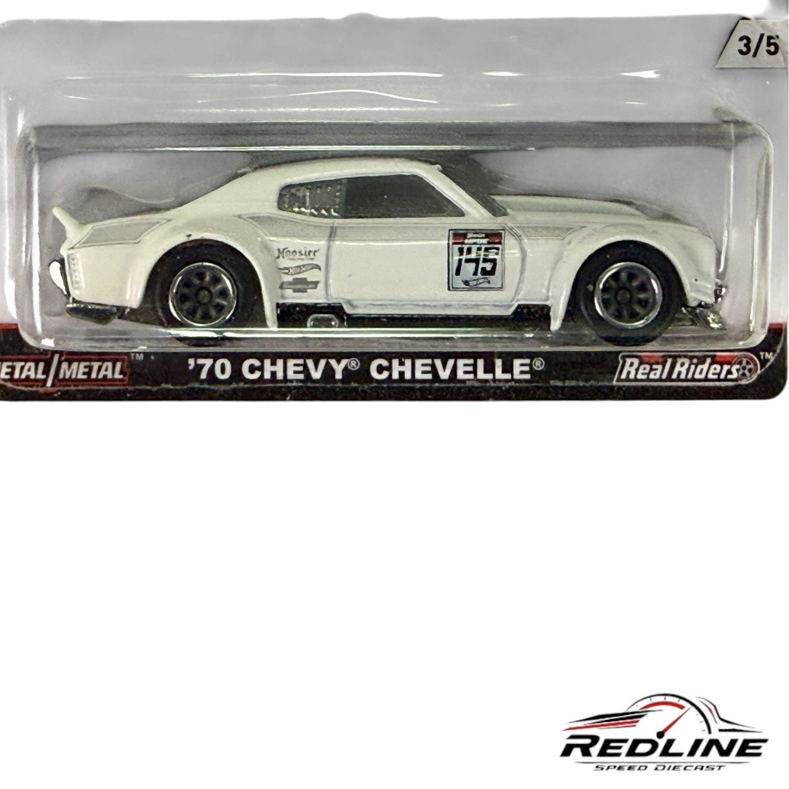 🇺🇸Hot Wheels Car Culture Track Day '70 Chevy Chevelle White H13🇺🇸