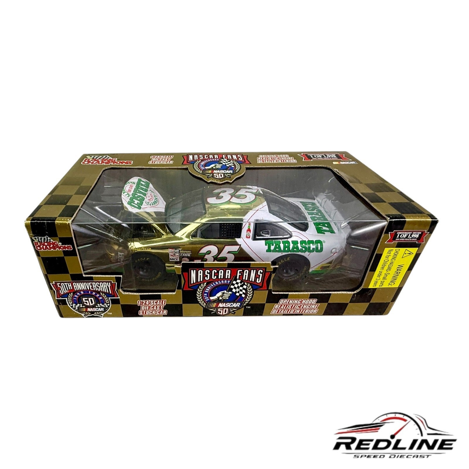 🏁Racing Champions NASCAR 50th Anniversary #35 Tabasco Gold 1:24 B1🏁
