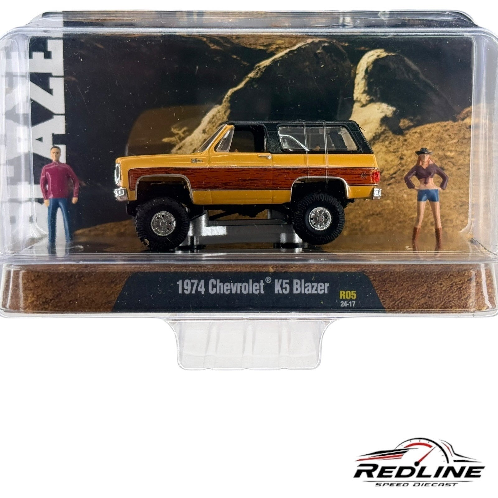 🇺🇸M2 Machines Diorama 1974 Chevrolet K5 Blazer R05 24-17 H34🇺🇸