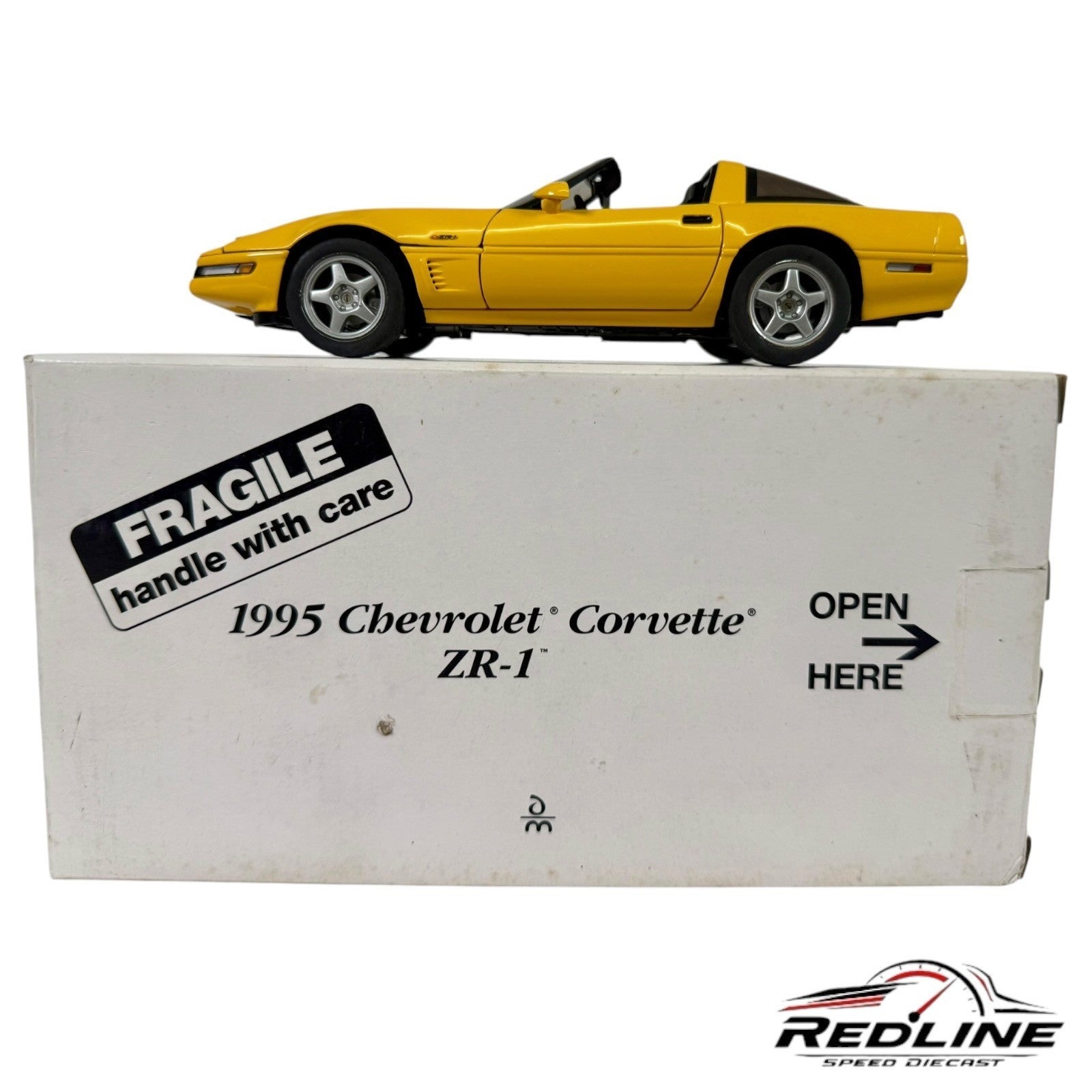 🦅🦅 Danbury Mint Chevrolet Corvette ZR-1 Competition Yellow 1:24 C2🦅🦅