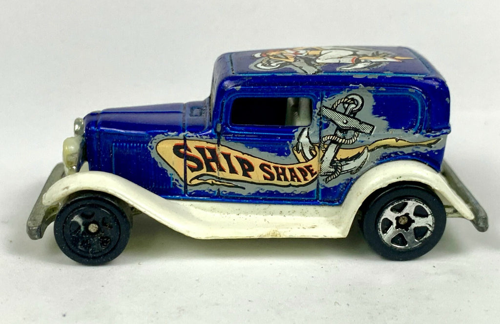 🔥🔥RARE 1934 FORD SHIP SHAPE TAT RODS aka SAILOR JOE BLUE HOT WHEELS  LOOSE🔥🔥