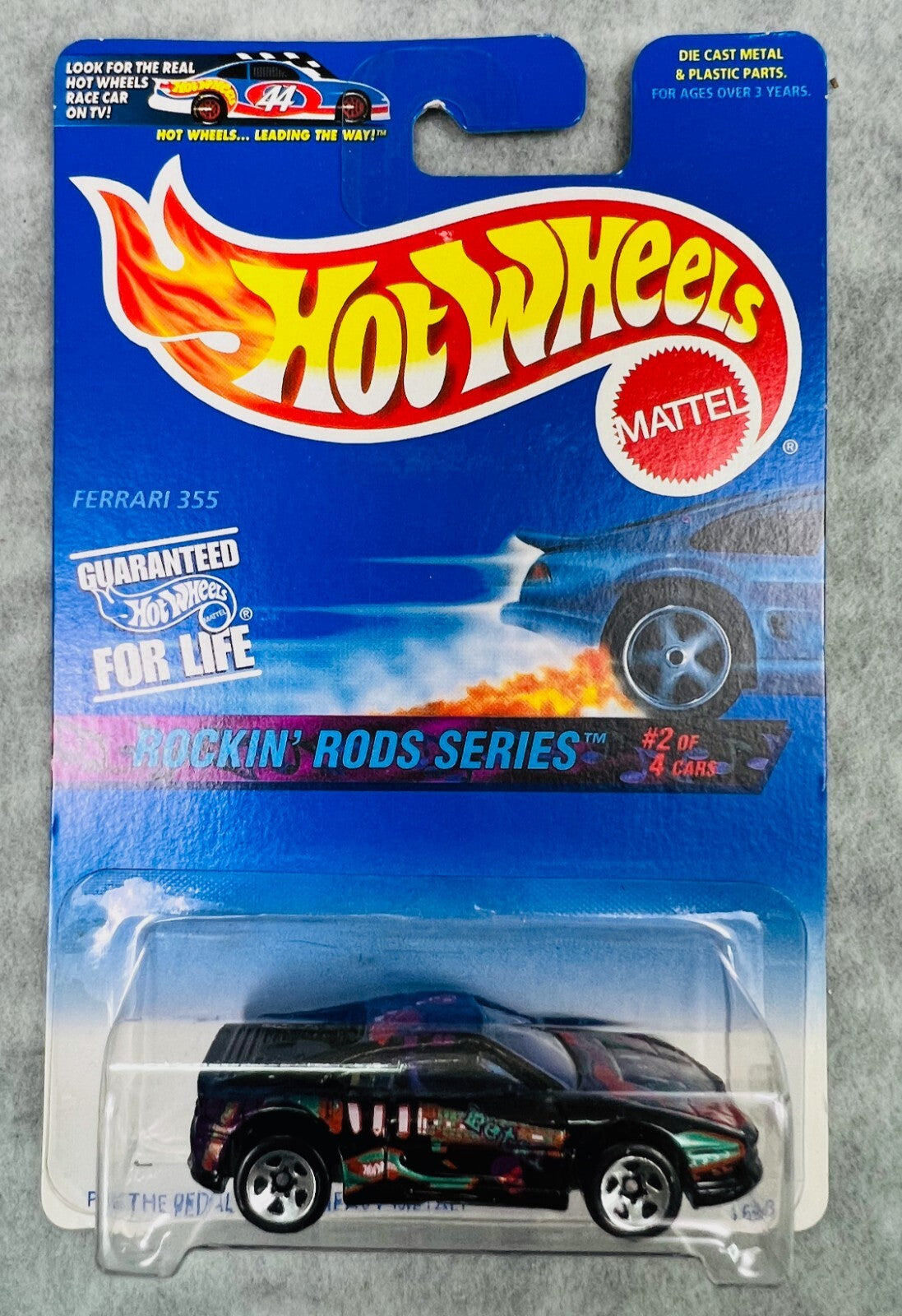 🇮🇹🇮🇹🇮🇹Hot Wheel Ferrari 355 Rockin' Rods Series Black HW21🇮🇹🇮🇹🇮🇹