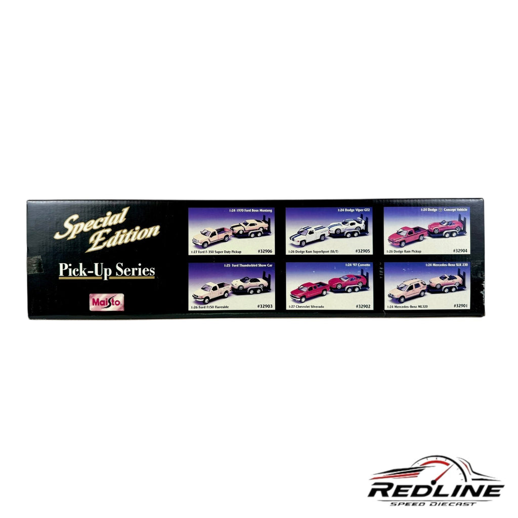 🔥🔥🔥Maisto Pick-Up Series Chevy Silverado & Corvetty Red 1:27 A3🔥🔥🔥
