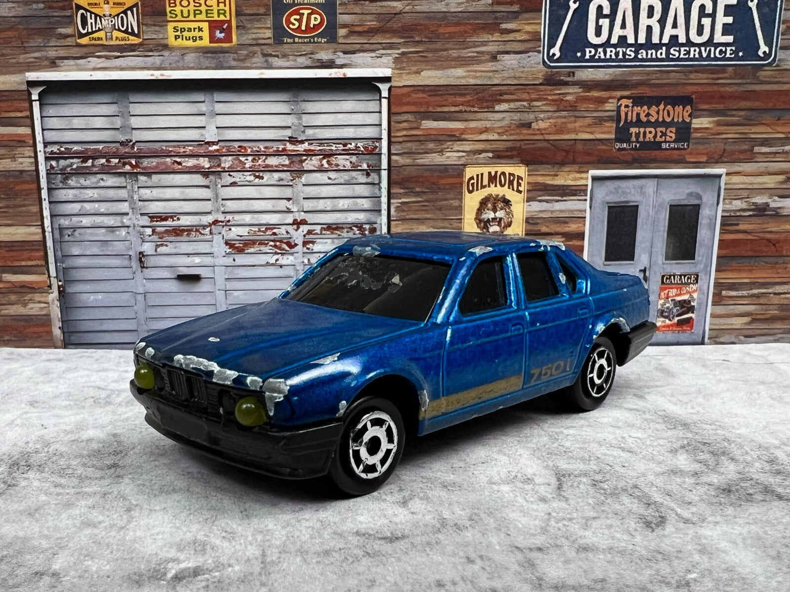🇩🇪🇩🇪🇩🇪Majorette Sonic Flashers BMW 750i Blue  1:60 Scale C12🇩🇪🇩🇪🇩🇪