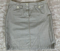 *****THE LIMITED WOMEN'S BROWN/WHITE STRIPED SKIRT SIZE 12 100% COTTON NICE*****