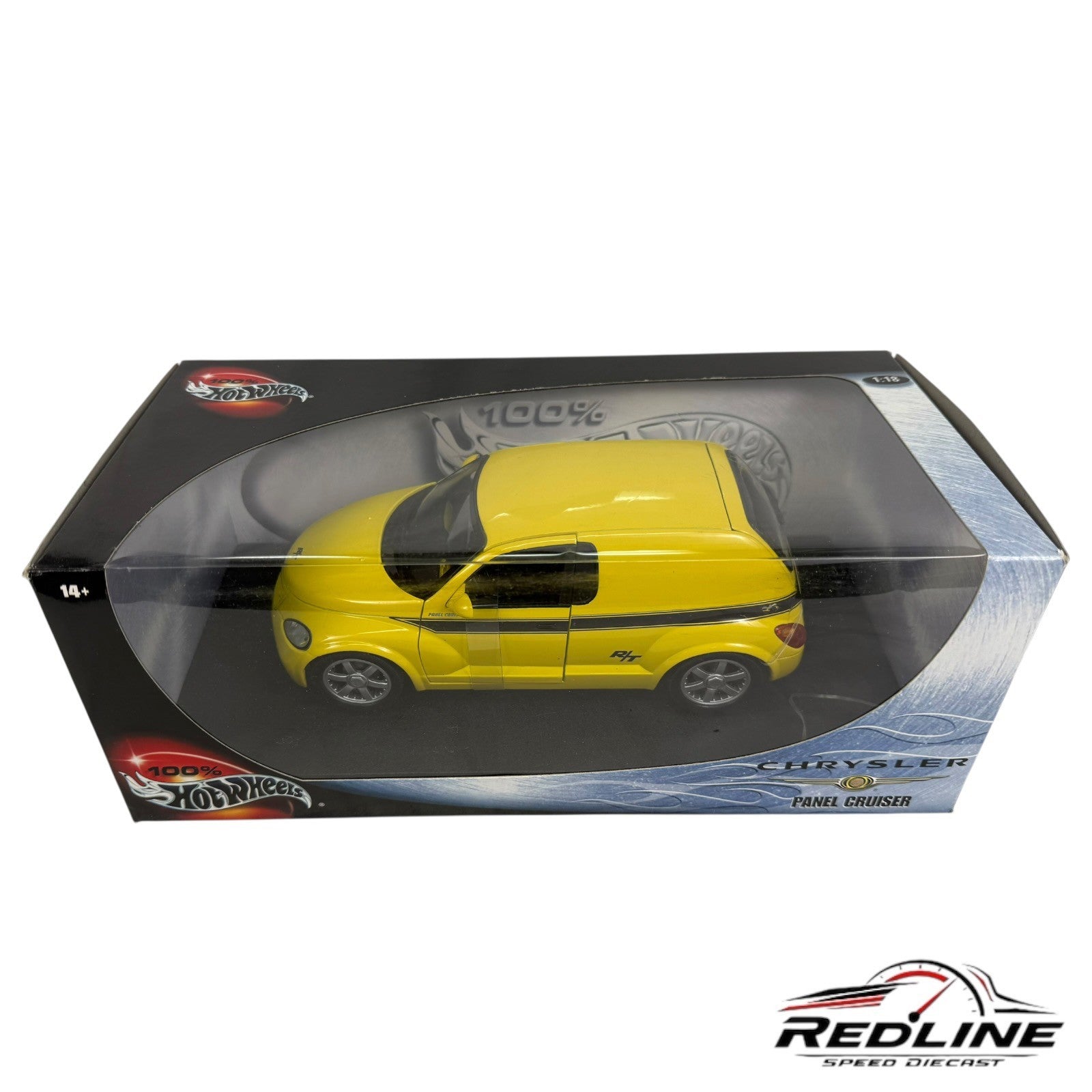 🇺🇸Hot Wheels 100% Chrysler Panel Cruiser Yellow 1:18 C3🇺🇸