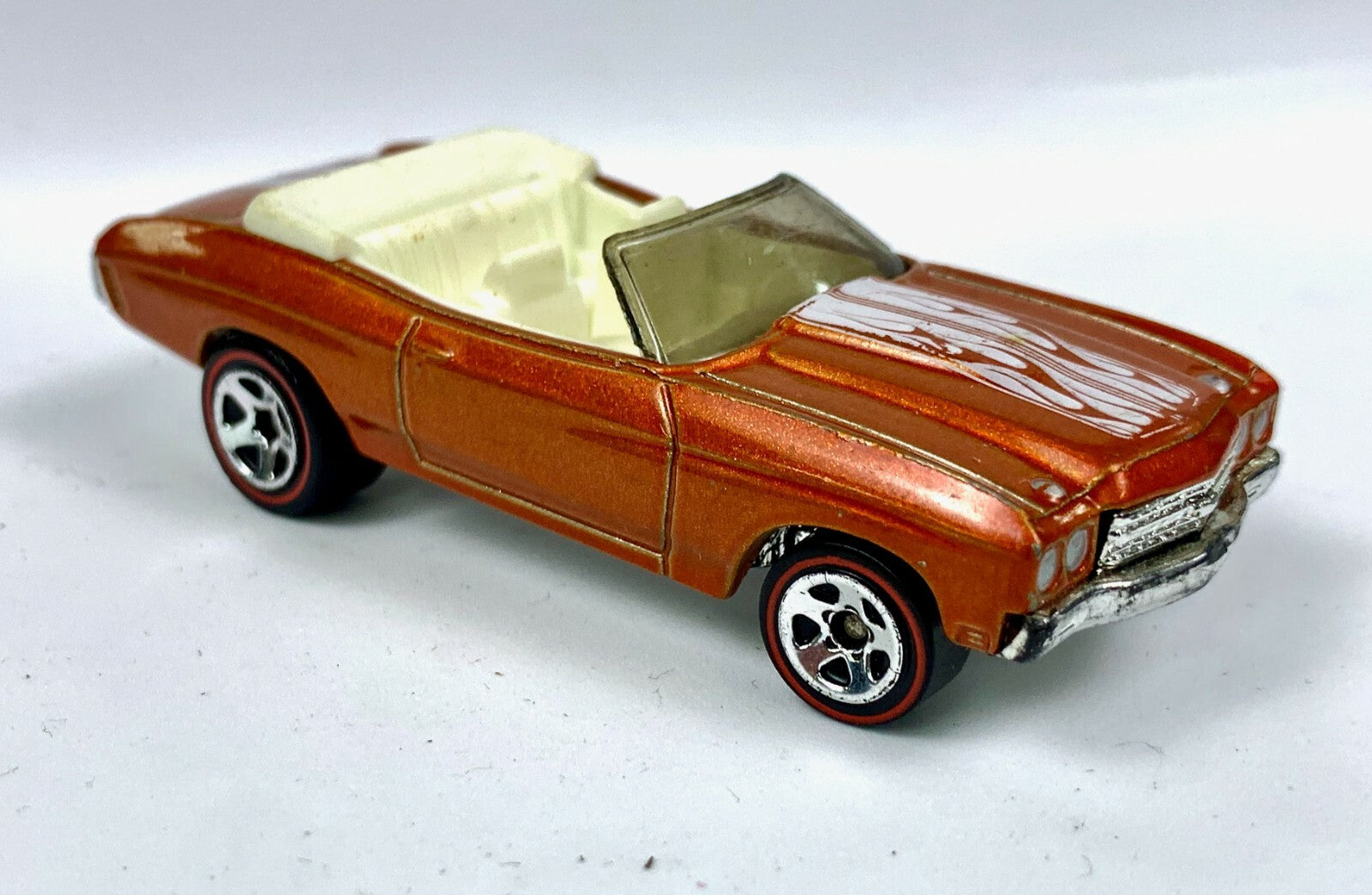 🔥Hot Wheels Redline 1970 Chevelle SS Orange Convertible 1:64 Diecast 1998 🔥
