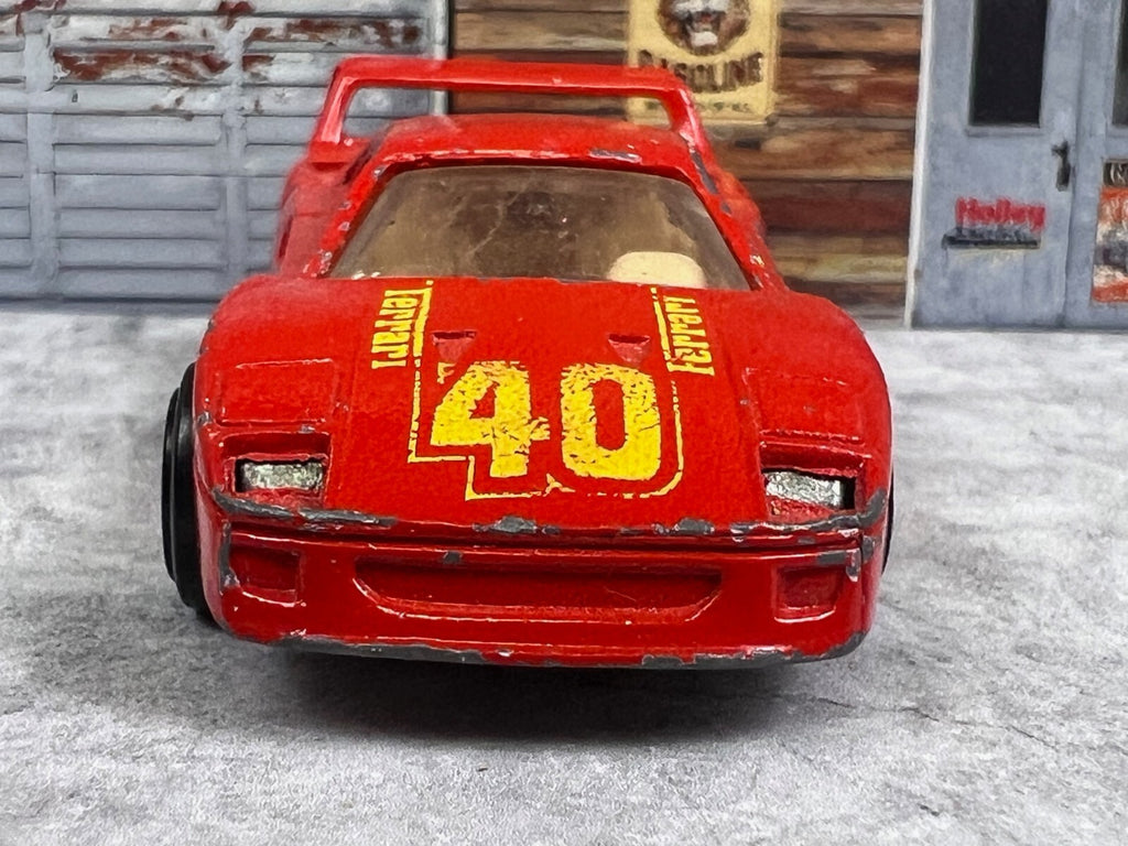 🇮🇹🇮🇹🇮🇹Hot Wheels 1988 Ferrari F40 Red Car /w Opening Back C1🇮🇹🇮🇹🇮🇹