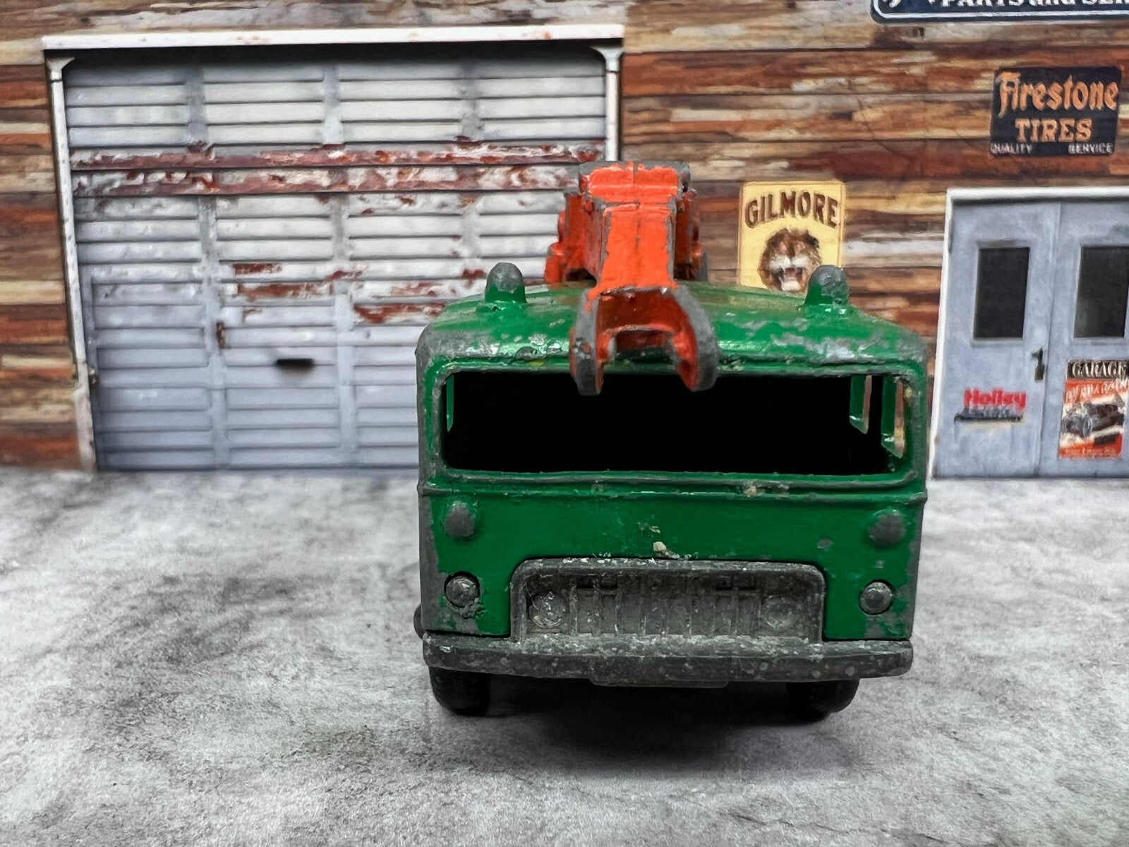 🔥Vintage Matchbox Lesney Toy Car No 30 8 Wheel Crane Construction Truck C3🔥
