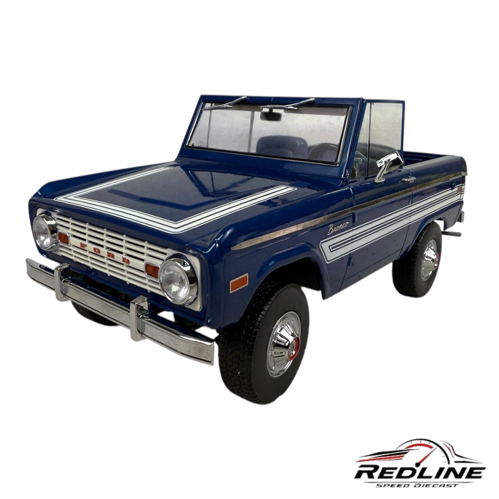 🇺🇸🇺🇸 Greenlight Artisan 1976 Ford Bronco Explorer Blue 1:18 B3🇺🇸🇺🇸