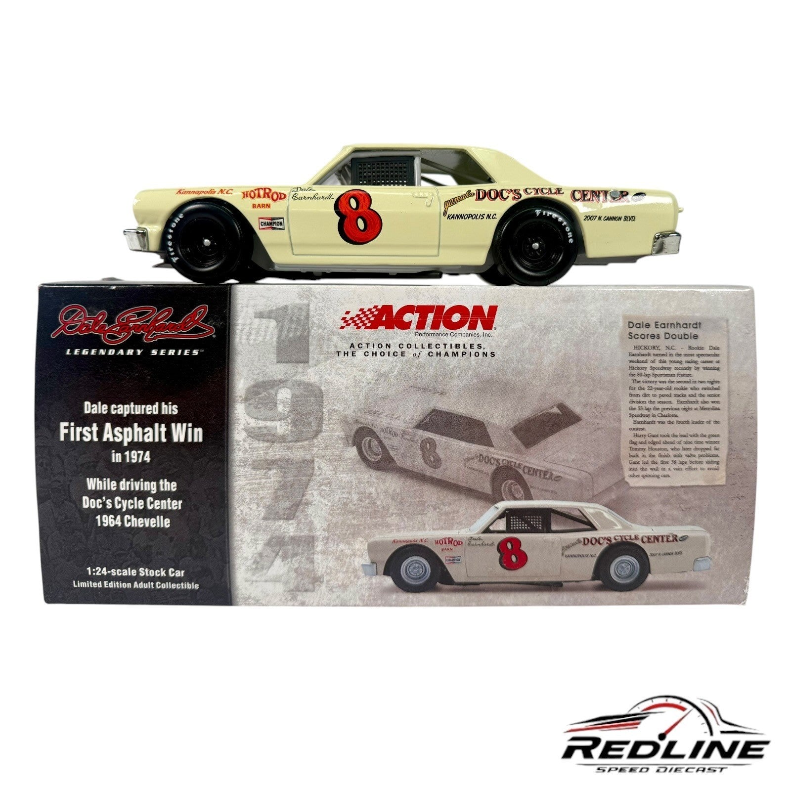 🏁Action #8 Docs Cycle 1964 Chevy Chevelle 1st Asphalt Win 1:24 D1🏁