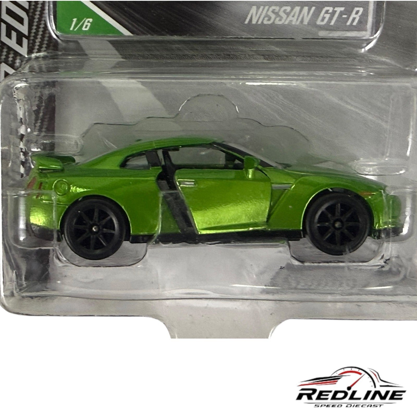 🎌Majorette Nissan GT-R R 35 Limited Edition Series 2 CHROME GREEN H9🎌