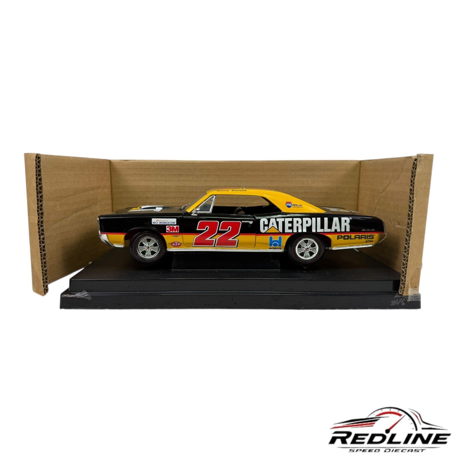 🇺🇸Ertl Proshop Customs 1966 Pontiac GTO CAT Ward Burton 1:18 B3🇺🇸