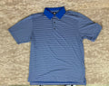 👕👕👕👕👕👕👕Mens FootJoy Polo White/Blue Stripes Size Large👕👕👕👕👕👕👕👕