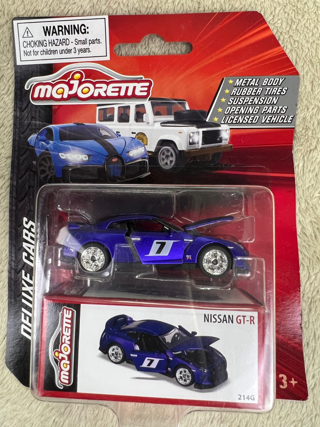 🔥🔥🔥Majorette NISSAN GT-R Purple DELUXE CARD HW16🔥🔥🔥