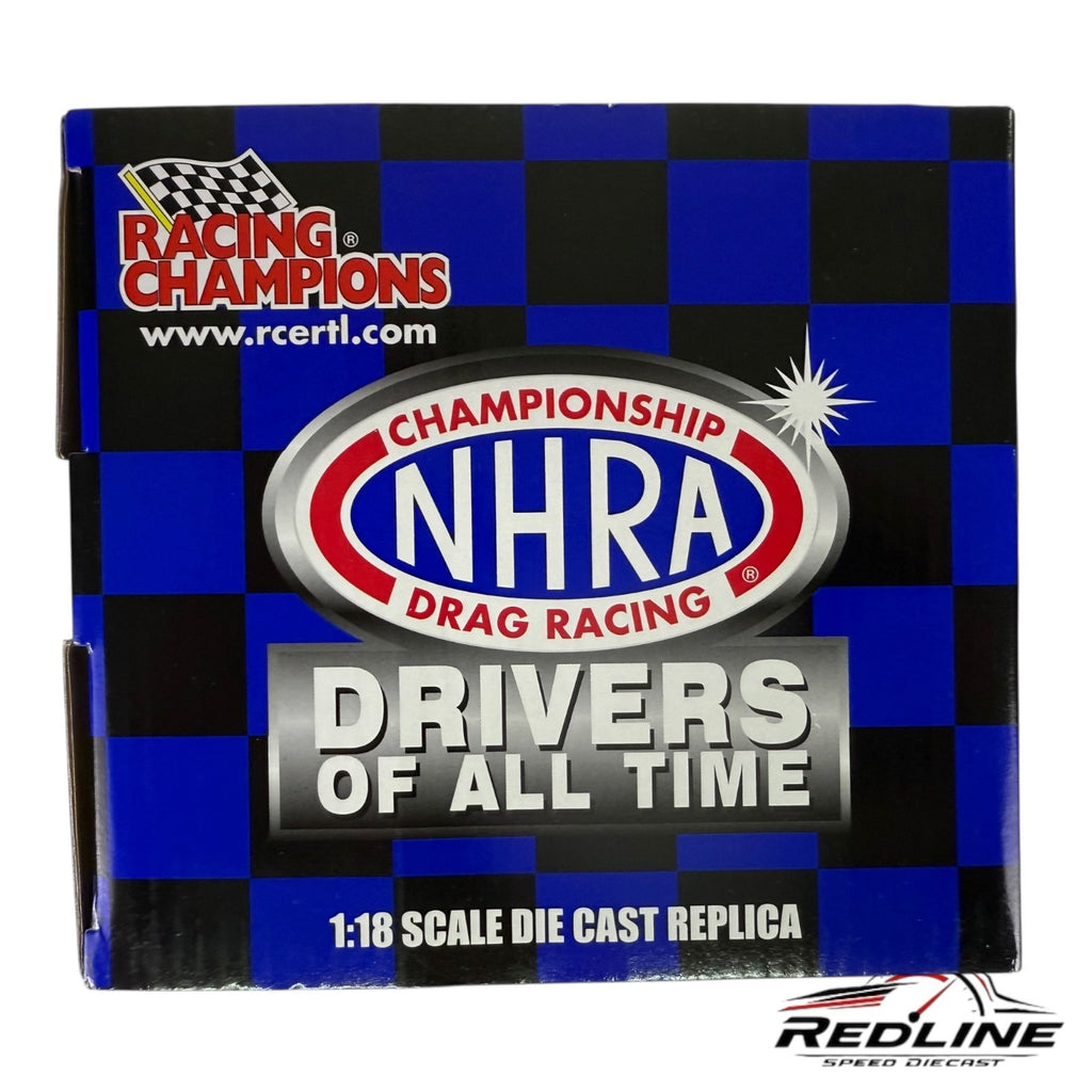 Racing Champions 11X Champion John Force #2 NHRA 1970 Ford Mustang Blue 1:18 LN