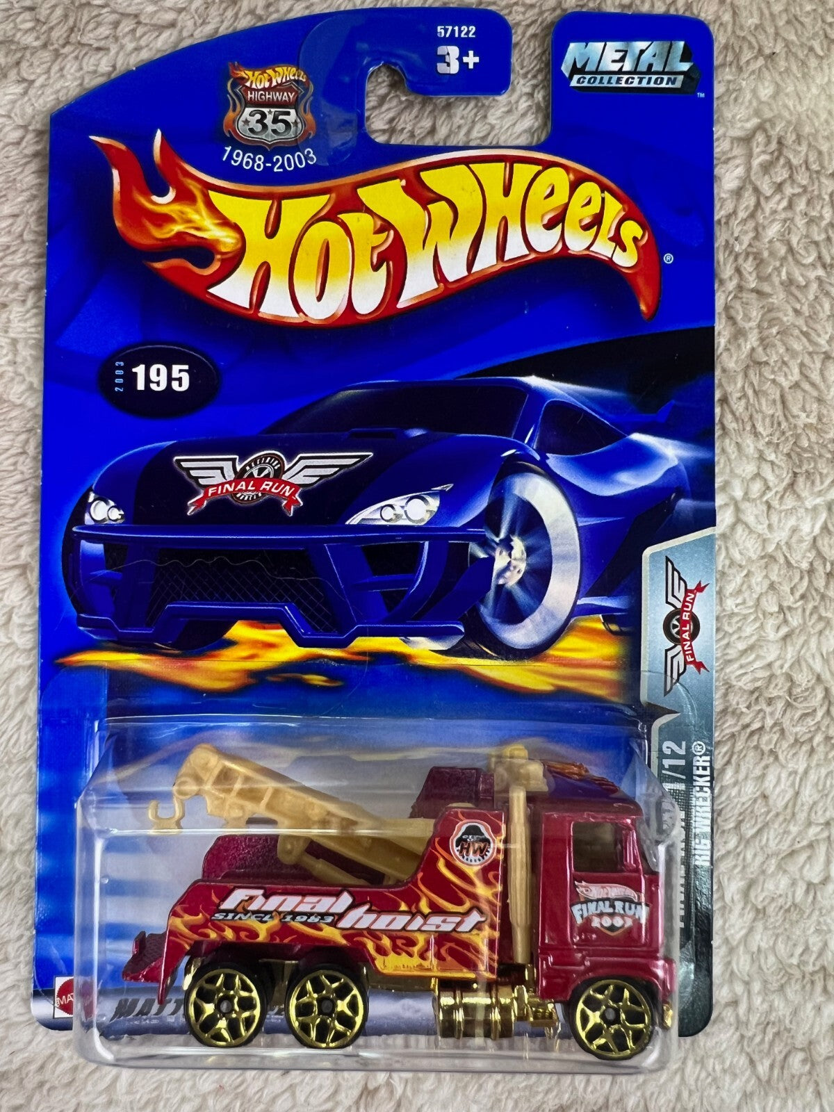 🇺🇸🇺🇸🇺🇸🇺🇸 Hot Wheels Final Run Rig Wrecker #195 HW05🇺🇸🇺🇸🇺🇸🇺🇸