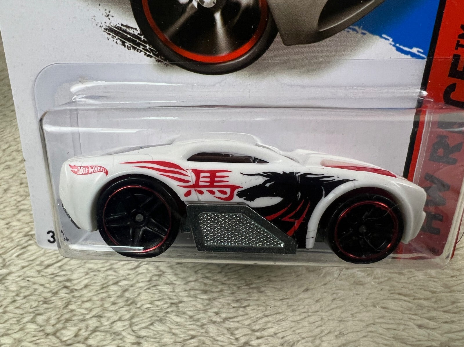 🔥🔥🔥🔥 Hot Wheels #151/250 HW Race-Thrill Racers HORSEPLAY White HW12🔥🔥🔥🔥