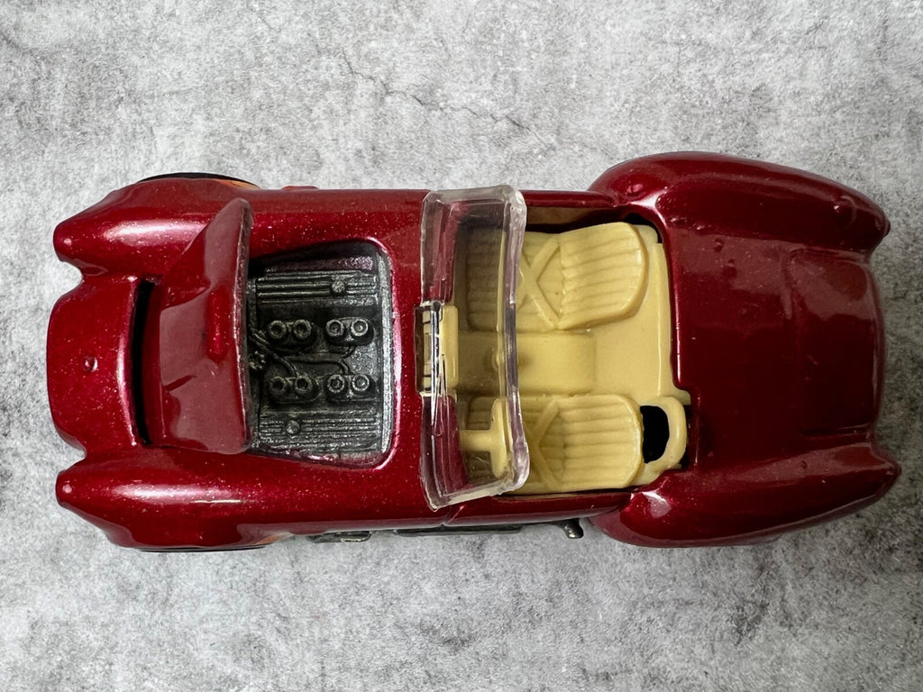 🔥🔥🔥Hot Wheels 1:64 1982 Shelby Cobra Convertible Red w/Flames C9🔥🔥🔥