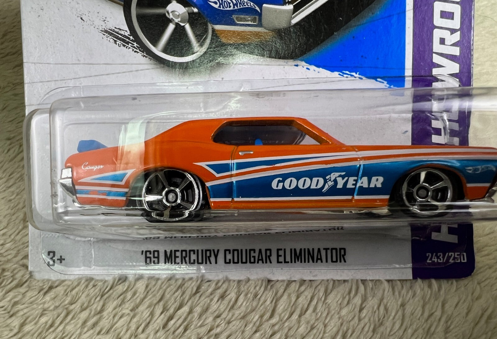 🔥🔥Hot Wheels '69 Mercury Cougar Eliminator HW Showroom ORANGE Goodyear HW12🔥