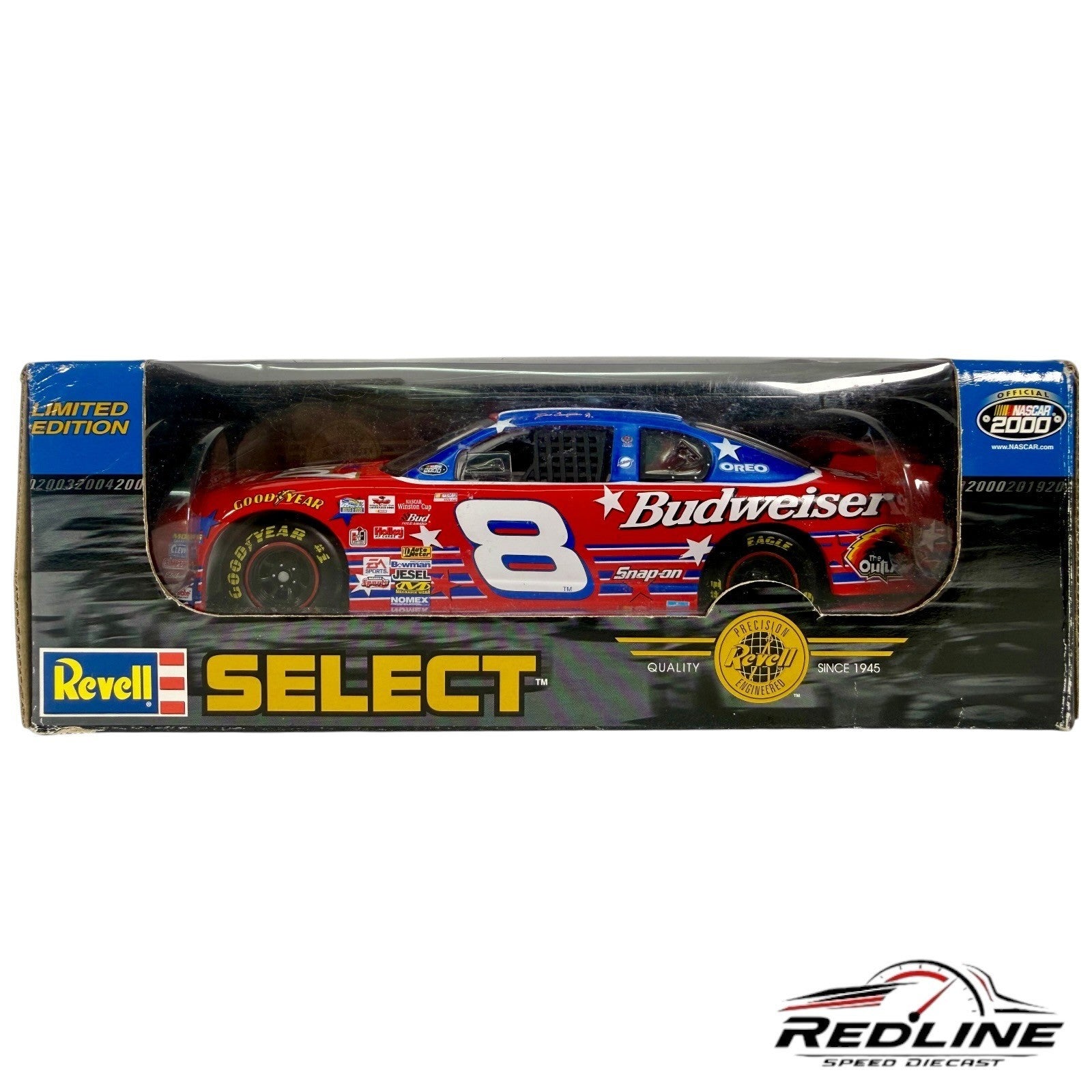 🏁Revell SelectDale Earnhardt Jr Budweiser Olympic Sponsor #8 Budweiser 1:24 D1