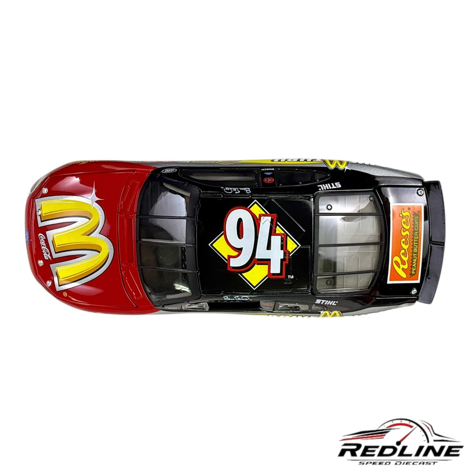 🏁Action Nascar Bill Elliott McDonalds 25th Anniversary #94 Ford Taurus 1:24 B1