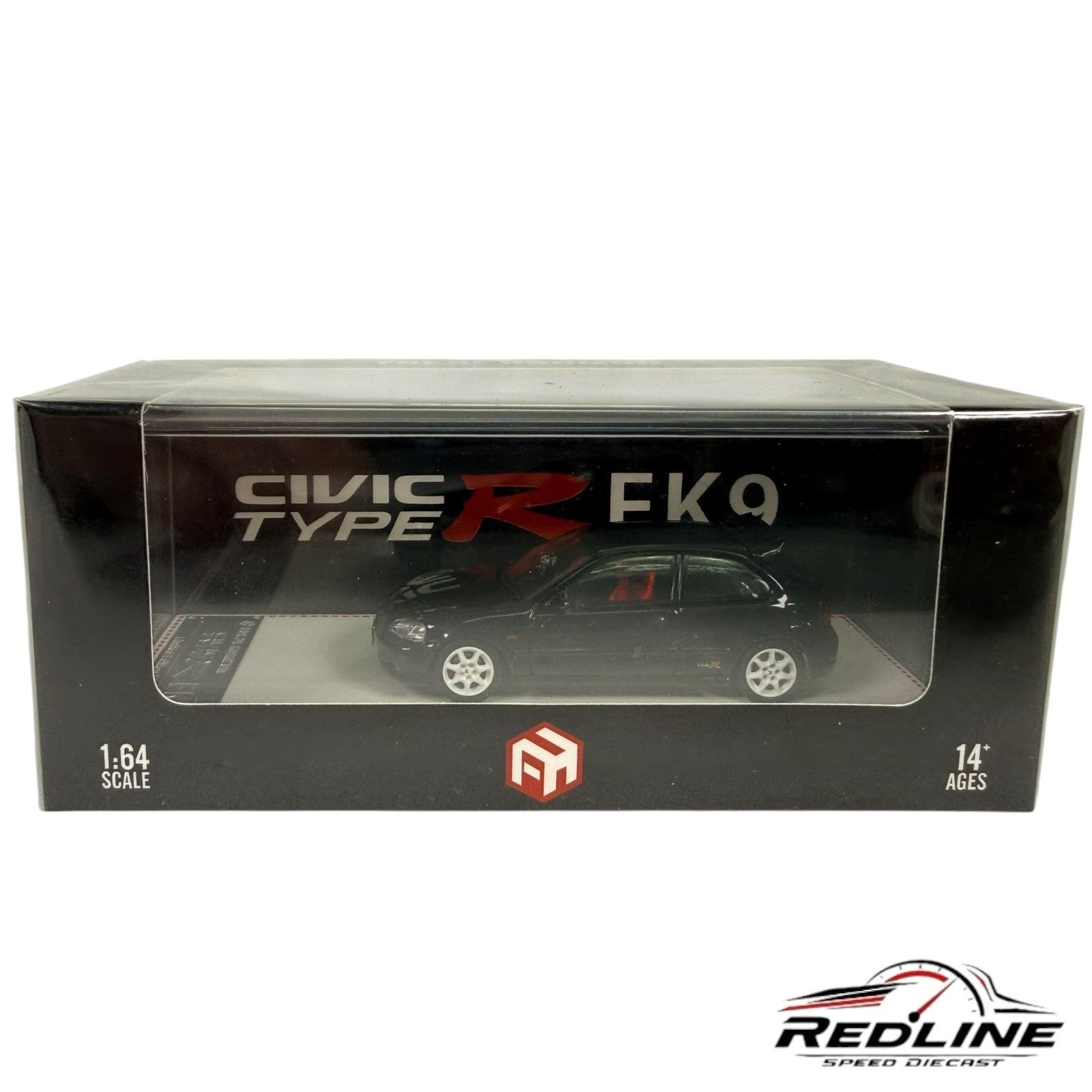 FH 1/64 Scale  Civic Type R EK9 Black Diecast car Model Toy Gift