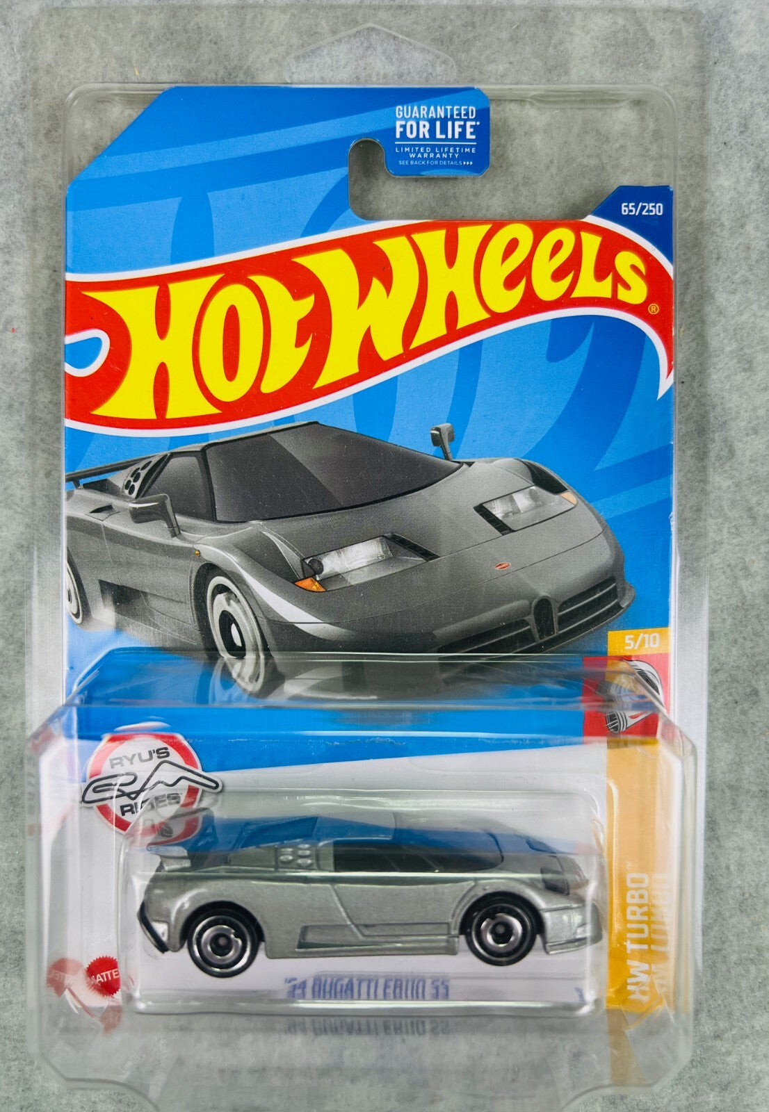 🔥🔥🔥 Hot Wheels '94 Bugatti EB110 SS Silver HW Turbo H30🔥🔥🔥