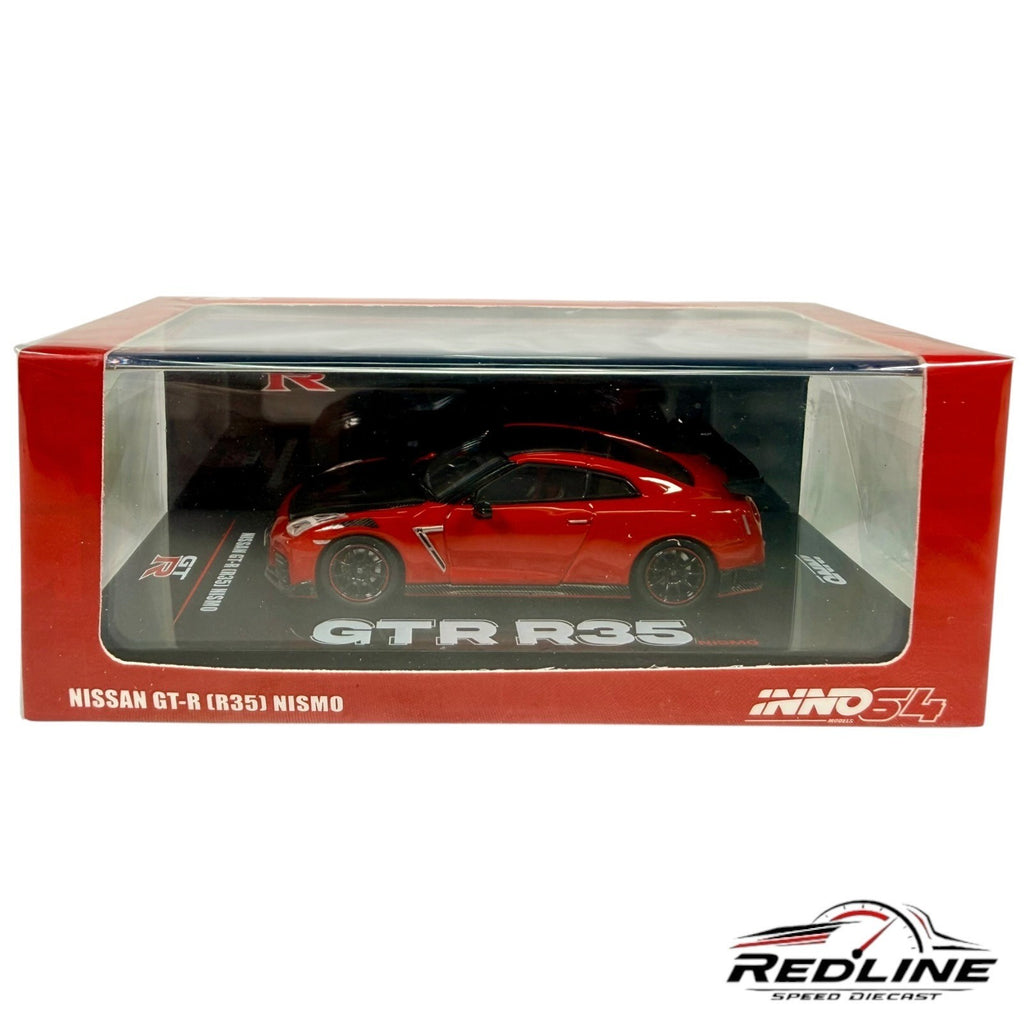 🎌🎌INNO64 Nissan GT-R R35 Nismo Red with Black Hood H3🎌🎌