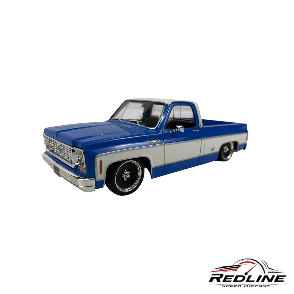 🇺🇸Maisto 1974 Chevy C10 Cheyenne Super Custom LOWERED 1 OF 1 NO BOX🇺🇸