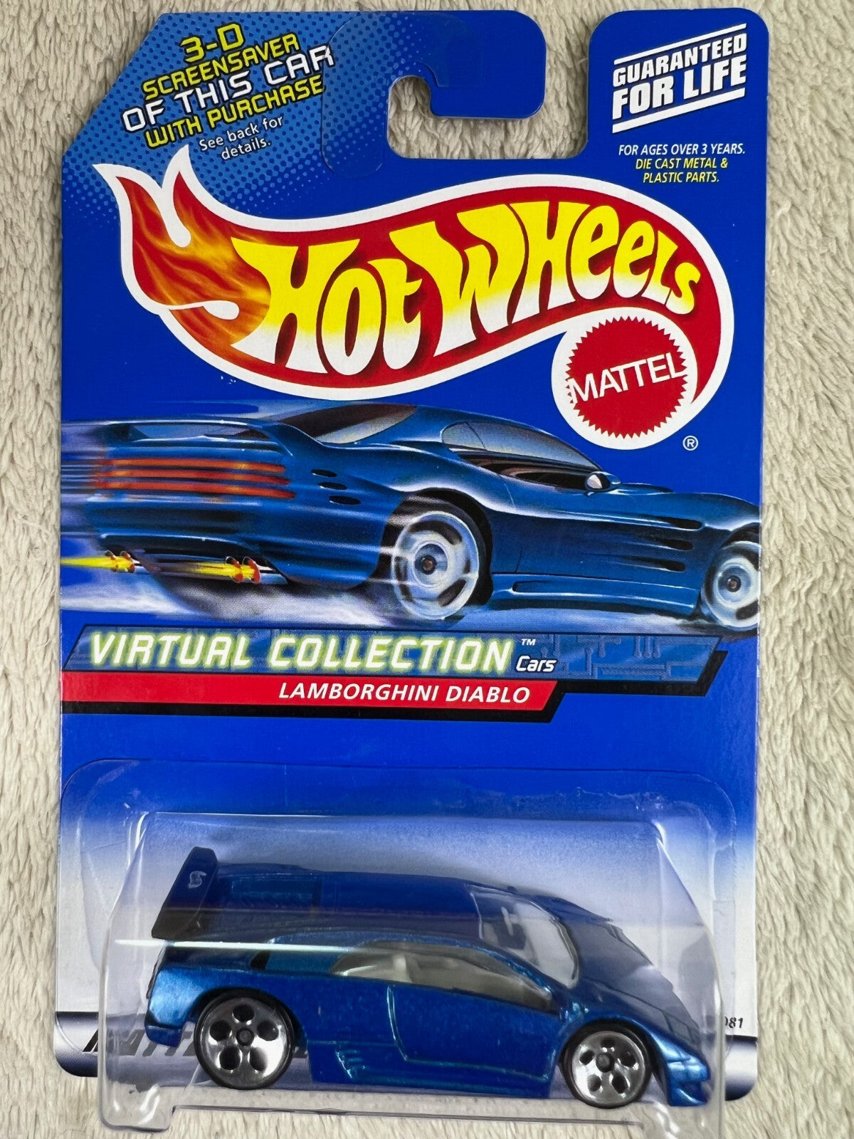 🇮🇹🇮🇹Hot Wheels Virtual Collection Lamborghini Diablo Blue HW16🇮🇹🇮🇹