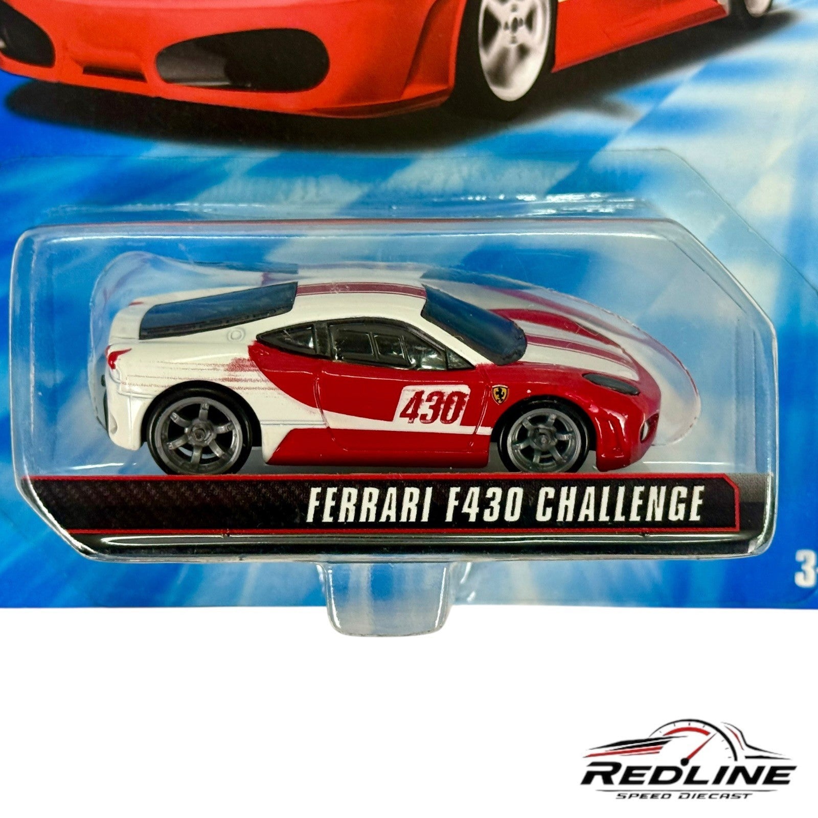 🇮🇹🇮🇹Hotwheels Sped Machines Ferrari F430 Challenge Red/White 1:64🇮🇹🇮🇹