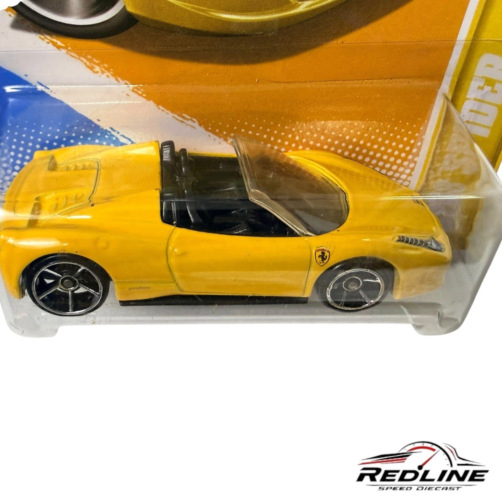 🇮🇹Hot Wheels Ferrari 458 Spider Yellow 2012 New Models 25/247 H13🇮🇹