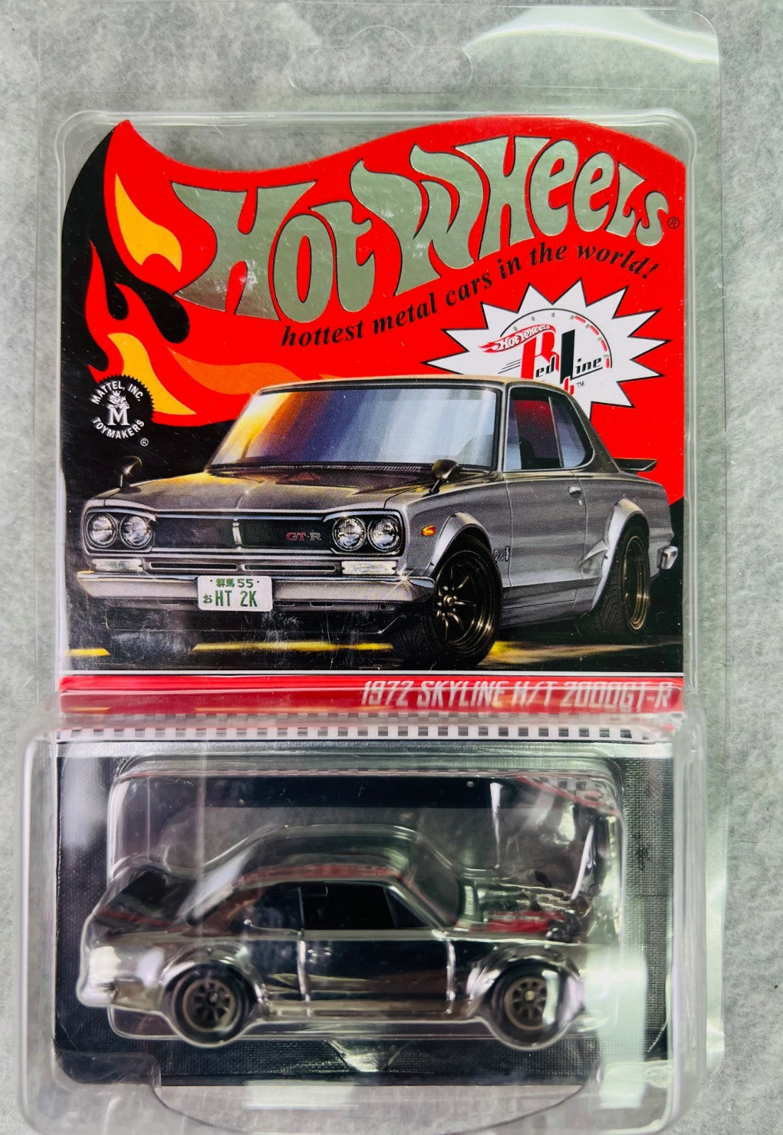 🎌🎌🎌Hot Wheels RLC 1972 Skyline H/T 2000GT-R Chrome #28923 H29🎌🎌🎌