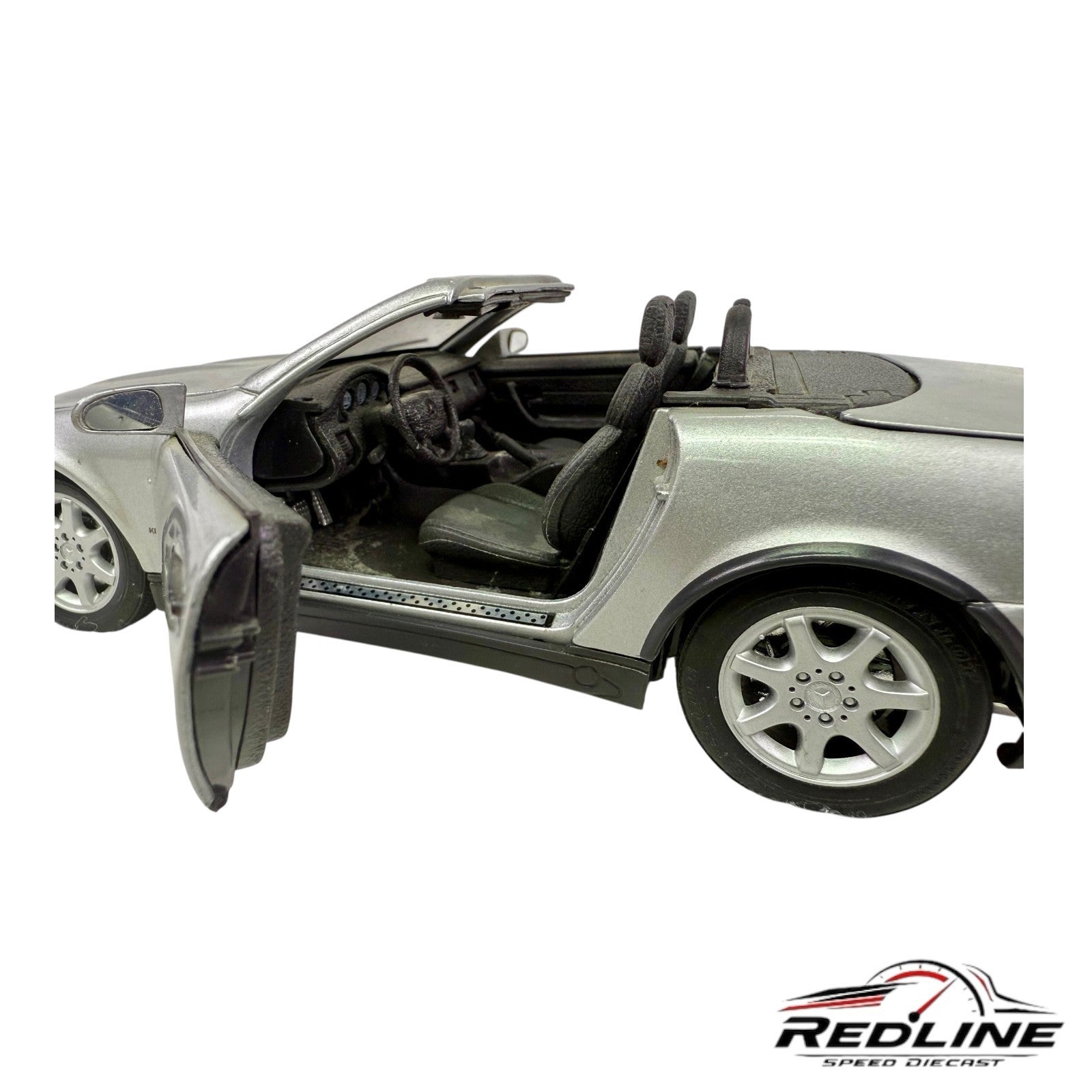 🇩🇪🇩🇪🇩🇪Maisto 1996 MERCEDES BENZ SLK 230 Silver 1/18🇩🇪🇩🇪🇩🇪
