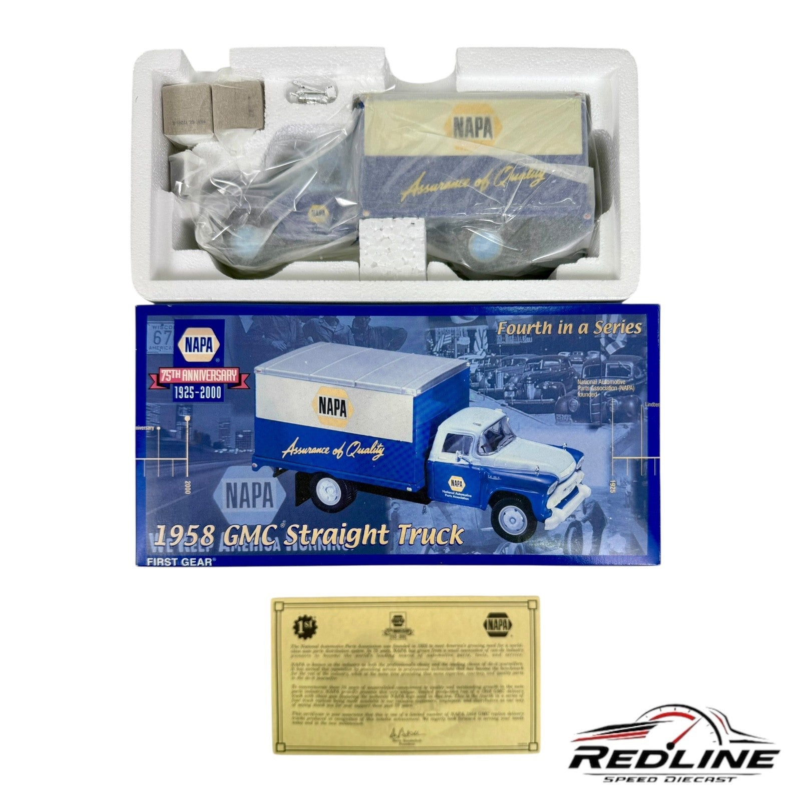🇺🇸First Gear NAPA 1958 GMC Straight Truck 75th Anniversary 1:34 C2🇺🇸