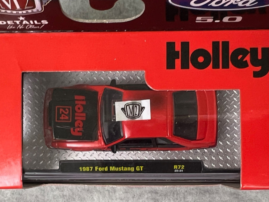 🇺🇸M2 Machines 1987 Ford Mustang GT Holley R72 22-31 ERROR UNSPUN HW9🇺🇸