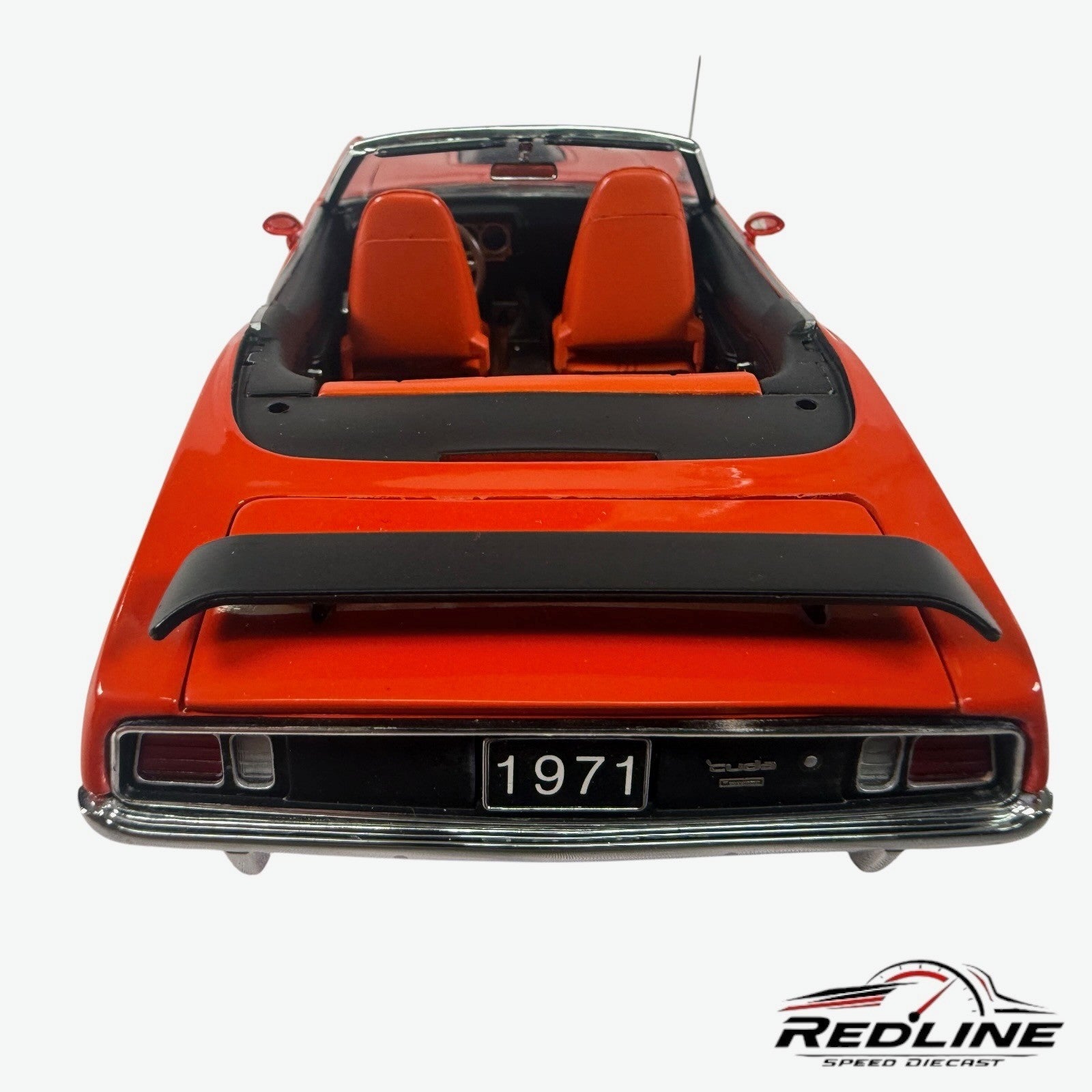 🇺🇸Franklin Mint 1971 Plymouth Hemi Cuda Convertible Orange 1:24 C2🇺🇸