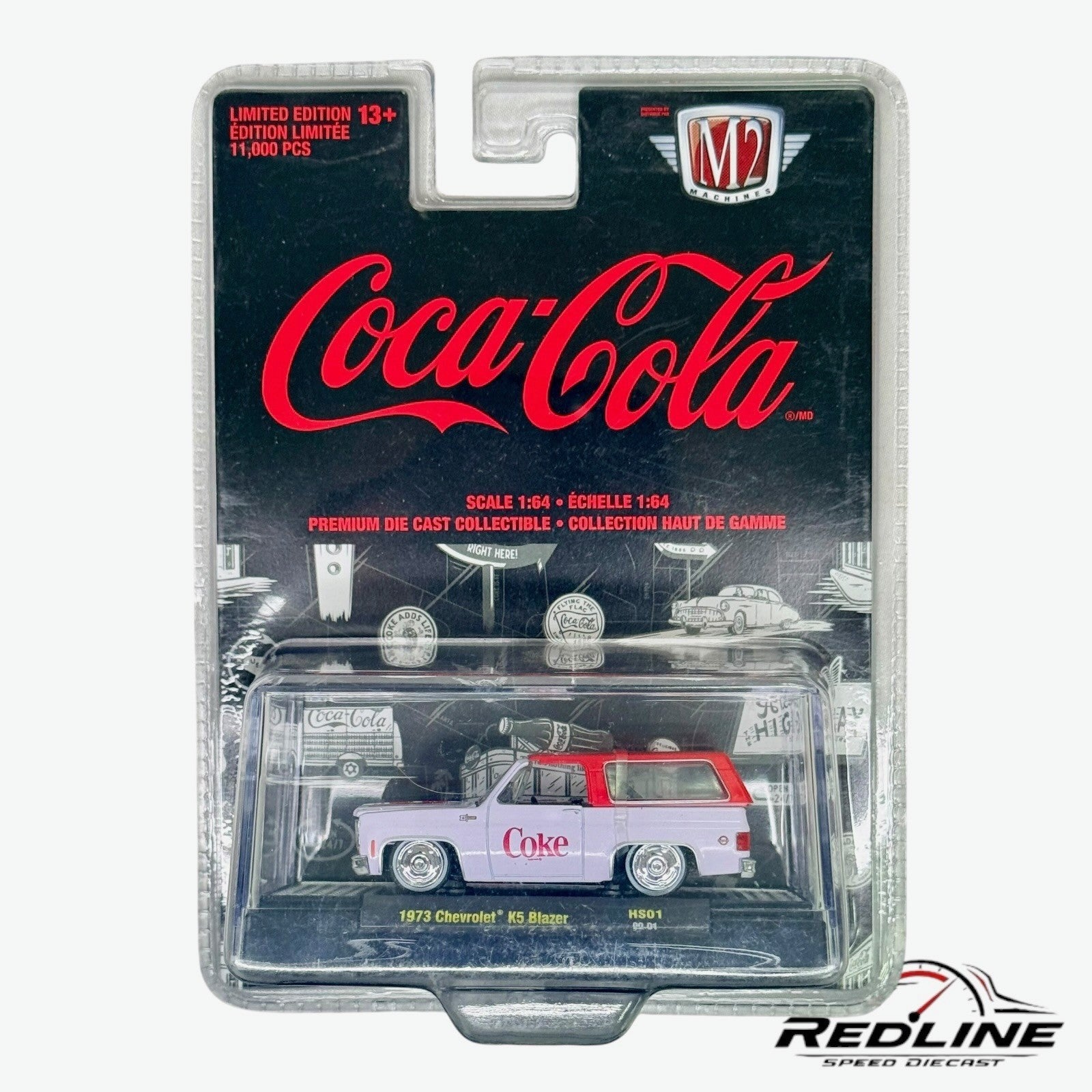 🔥M2 Machines 1973 Chevy K5 Blazer Lowered Coca Cola Red White 51500 HS01 H23🔥
