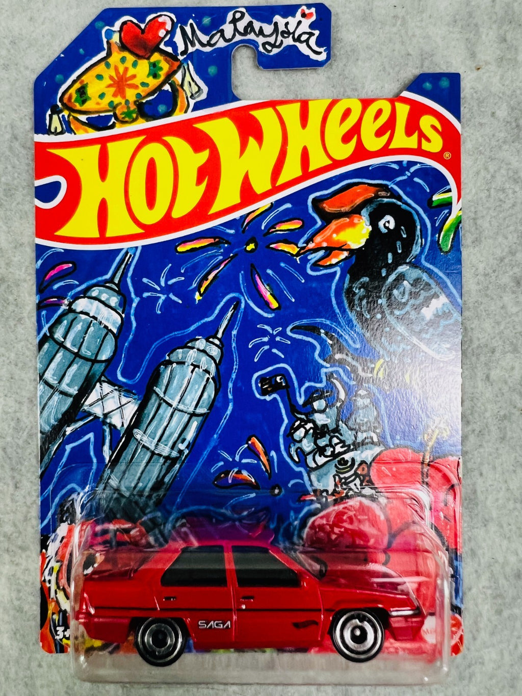 🔥🔥🔥Hot Wheels Proton Saga Special Edition Mattel Malaysia H31🔥🔥🔥