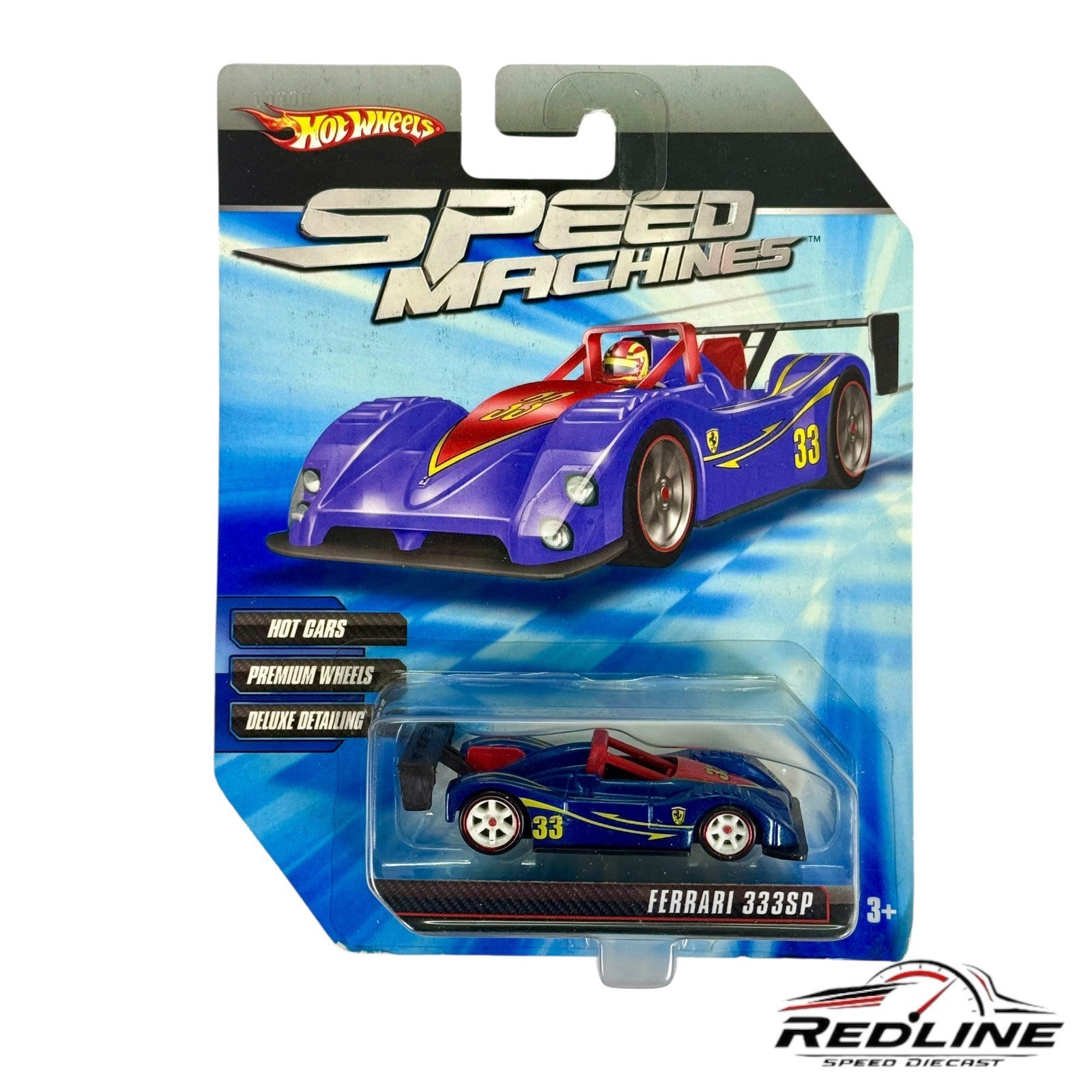 🇮🇹Hot Wheels Speed Machines Ferrari 333SP Blue 1:64🇮🇹