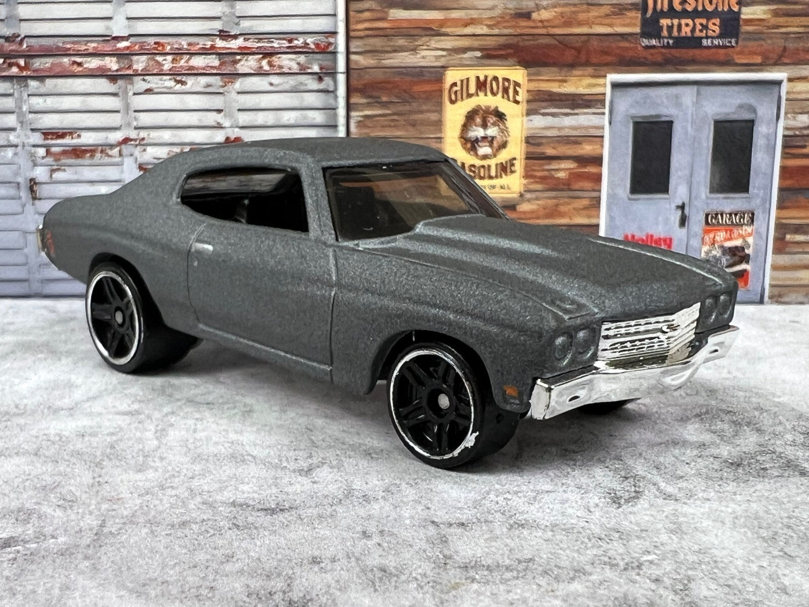 🇺🇸🇺🇸🇺🇸Hot Wheels 1970 Chevelle SS Flat Grey Loose C8🇺🇸🇺🇸🇺🇸