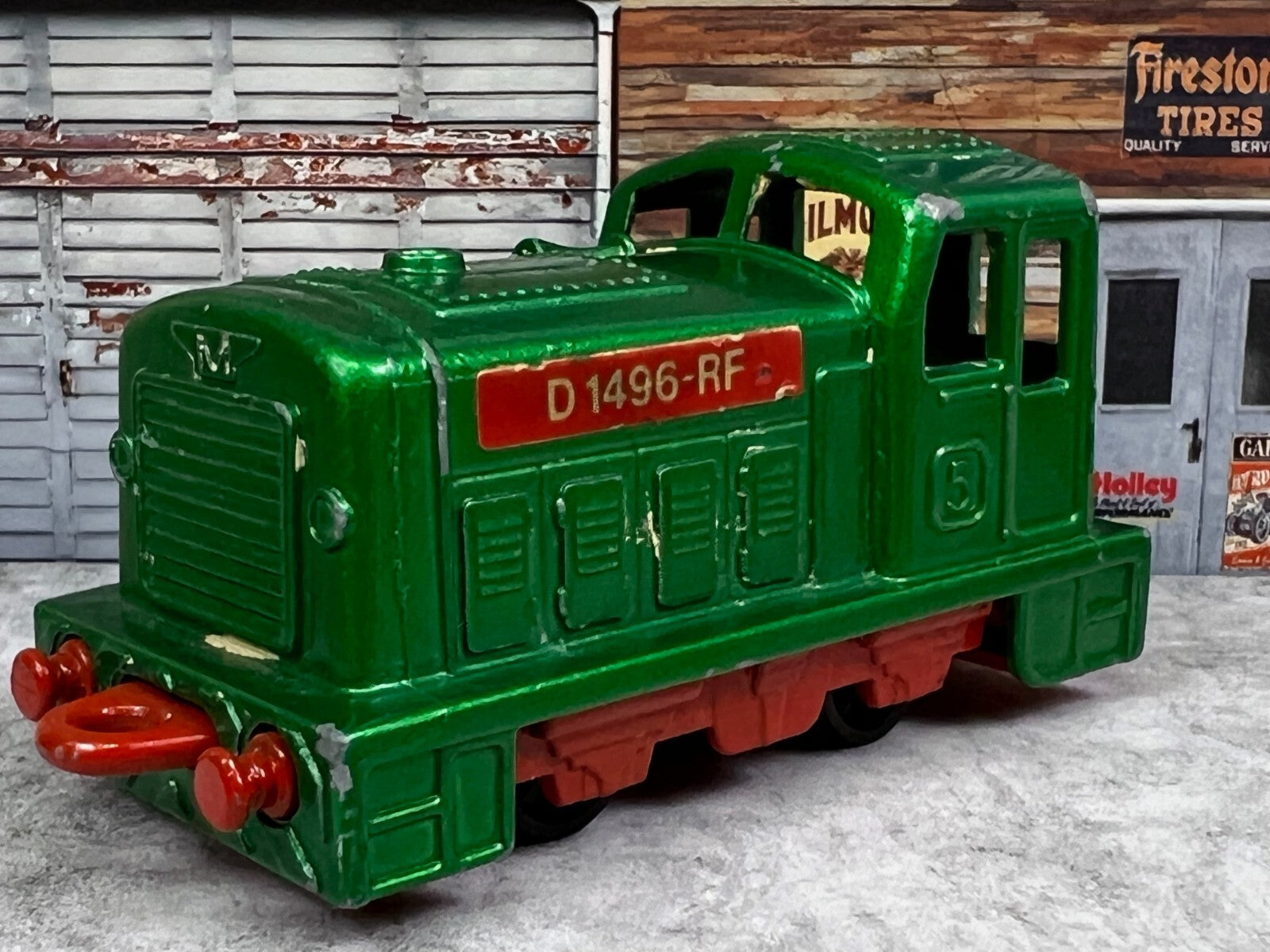 🔥🔥Matchbox Superfast Lesney 1978 Green Shunter D-1496-RF Made in England C1🔥